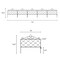 Nature Spring Set of 5 Metal Garden Fencing Panels for Decorative Edging Flower Beds and Landscaping, Black 668572BIL - alternate 3
